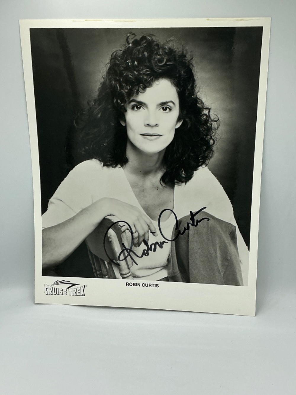 Star Trek Autographed Photo Lieutenant Saavik Robin Curtis Vulcan SeaTrek 8x10